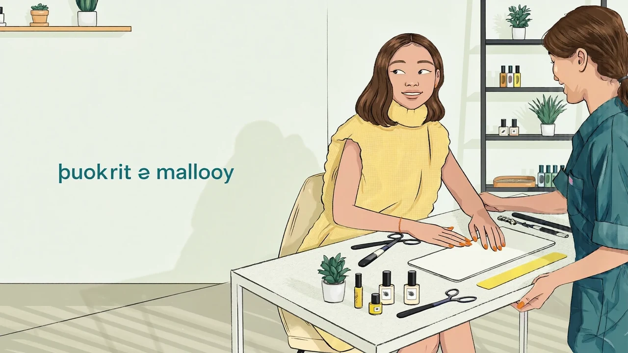 Illustration générée évoquant l'univers beauté et ongles de Depic Oblia.