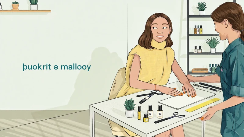 Illustration générée évoquant l'univers beauté et ongles de Depic Oblia.